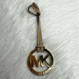 Michael Kors Beige Gold Bag Charm
